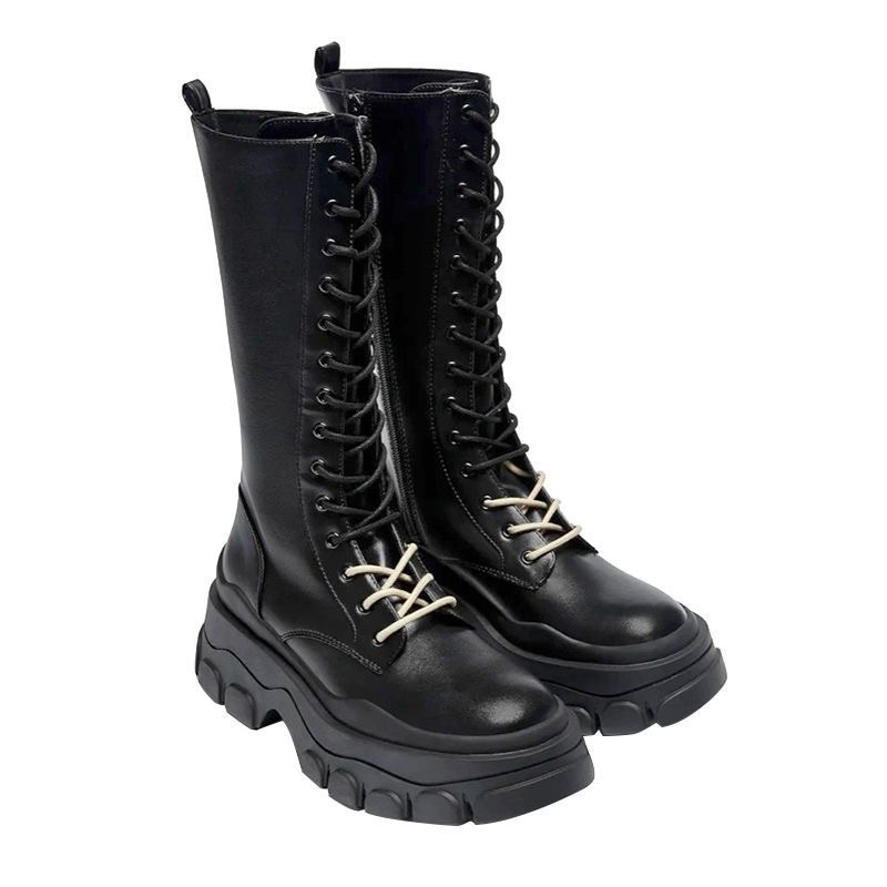 Giày Boot Da Cao Cổ Đế Cao 6cm size 35-40