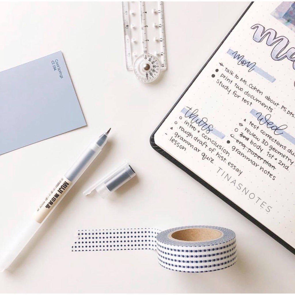 Set 2 / 3 / 4 / 5 Bút Bi Muji Ngòi 0.38mm Chất Lượng Cao
