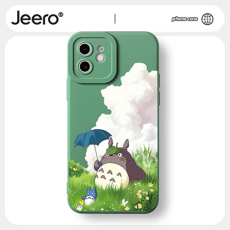 Ốp lưng JEERO hoạt hình dễ thương đẹp ngầu mềm Cho iPhone 13 12 11 Pro Max SE 2020 X XR XS 8 7 ip 6S 6 Plus kute HFF1775