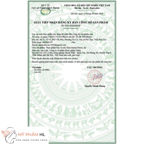 Phan tả diệp senna detox, Dr LACIR, Thải Độc, Đẹp Da, Giảm Khô Hạn, myphamhanhluan