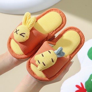 Dép Bông Trẻ Em Thỏ Cà Rốt Cute