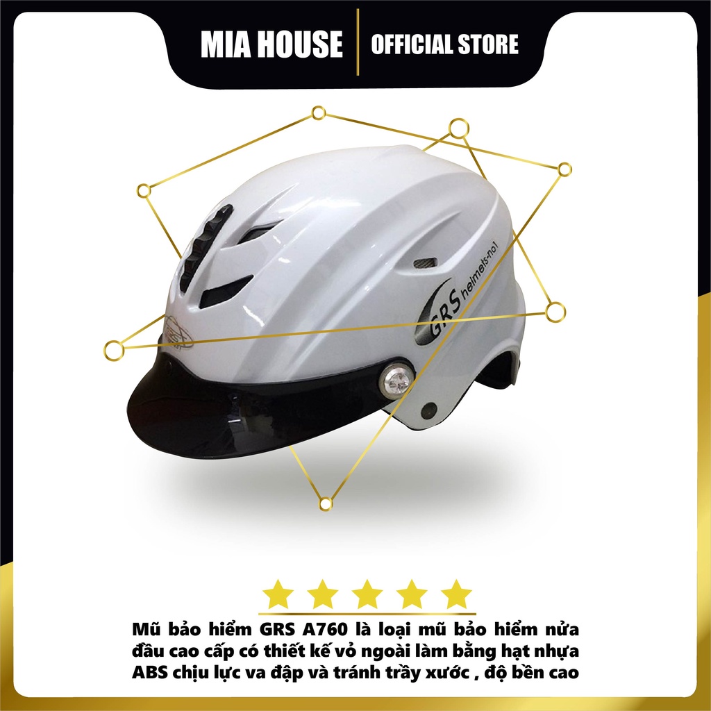 Mũ bảo hiểm lưỡi trai GRS A760