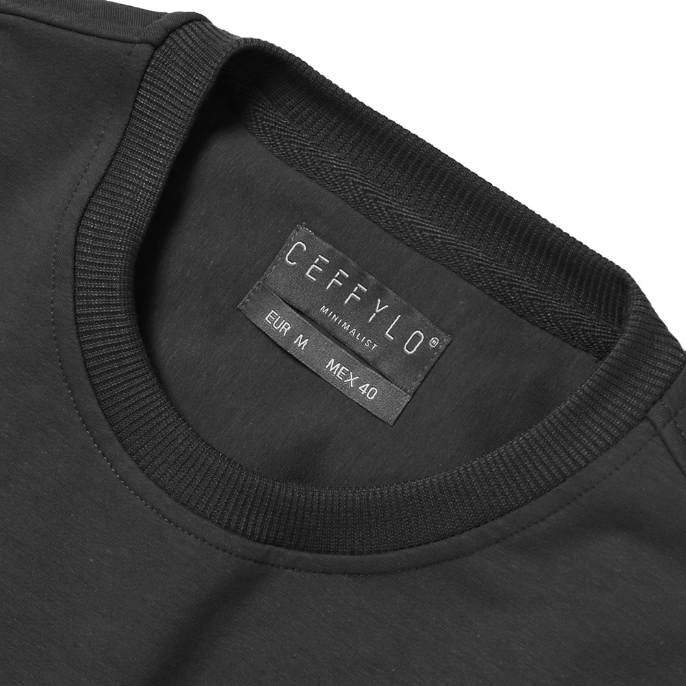 Áo Nỉ Dài Tay Trơn CF Màu Xám, Chất Liệu Nỉ Chân Cua, Phong Cách Trẻ Trung, Năng Động - CEFFYLO