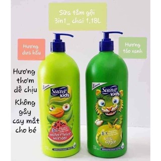  Sữa tắm gội Suave Kids 3 IN 1 1.18L 
