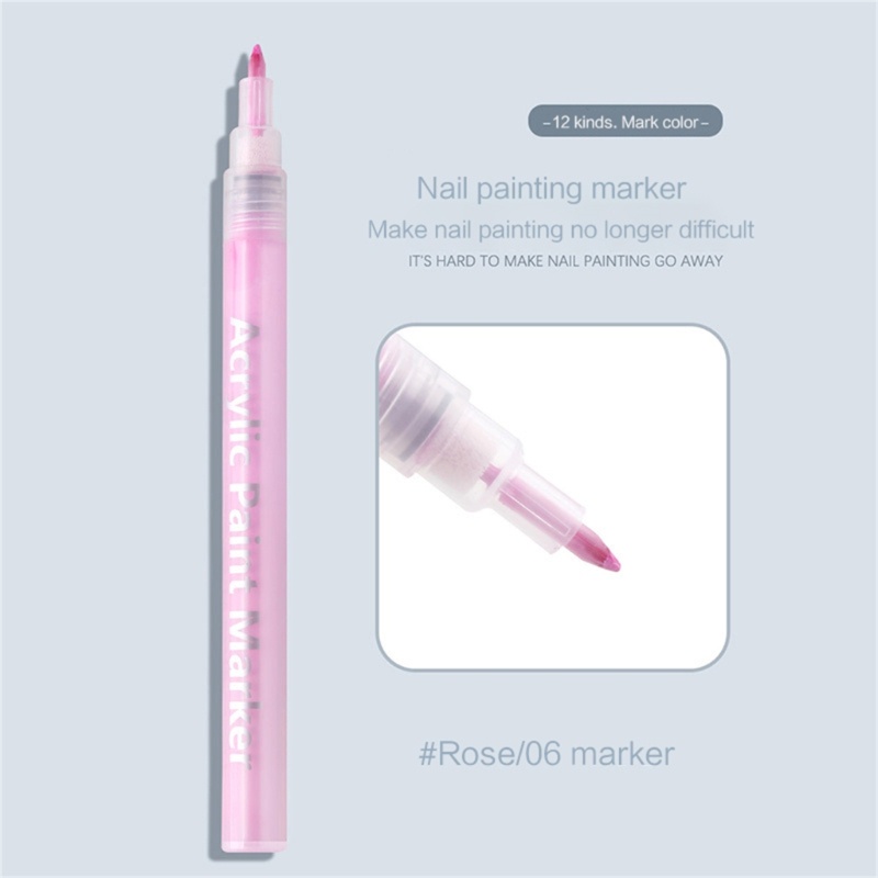 Set 12 Bút Gel Trang Trí Móng Nghệ Thuật YOUYO Dành Cho Nữ