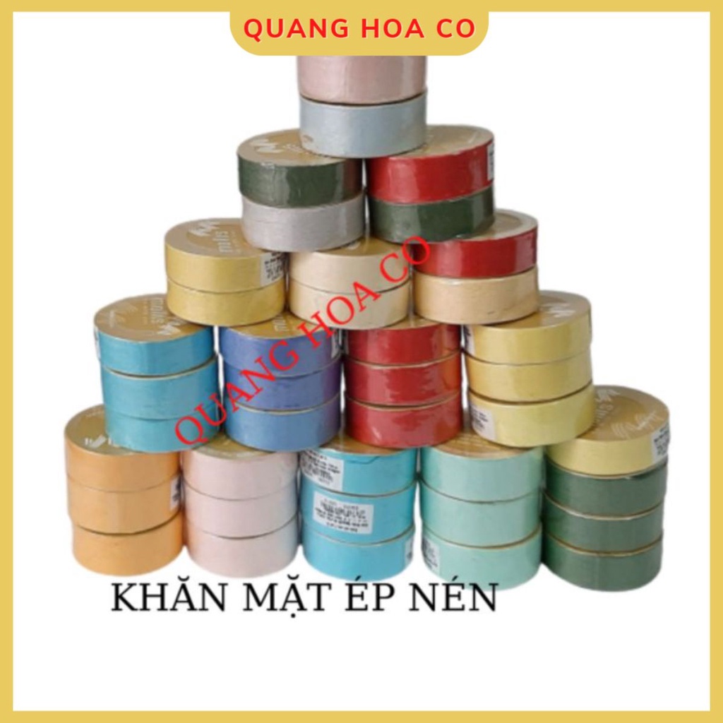 Khăn mặt nén Mollis Chất Liệu Cotton FNEN 34 x 84 cm