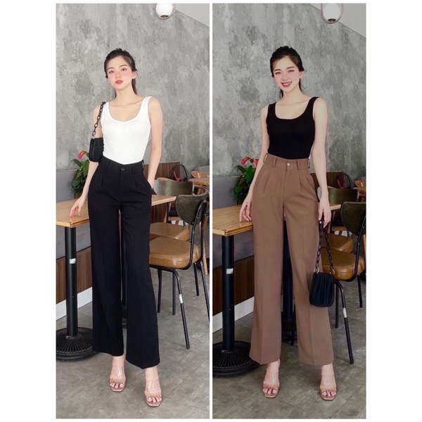 QUẦN ĐŨI DÀI ỐNG ĐỨNG CẠP CAO