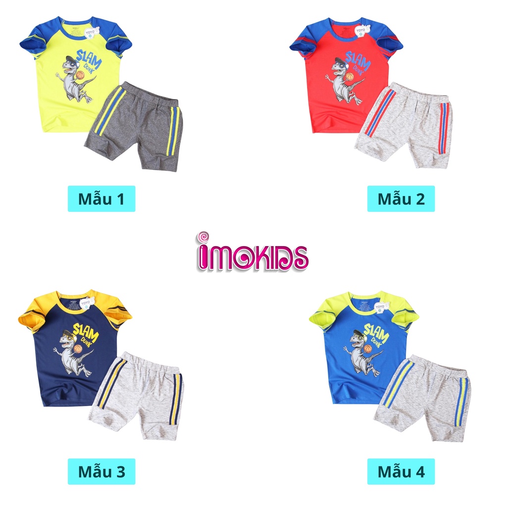 Bộ bé trai YoYo 10-25kg đồ bộ bé trai chất thun cotton 4 chiều cao cấp thấm hút mồ hôi quần áo bé trai hình hoạt hình 04