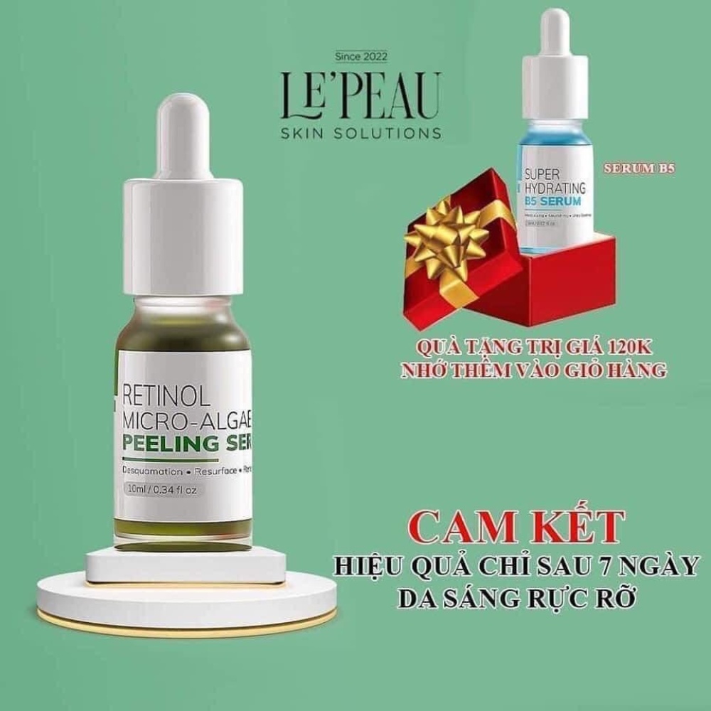 Peel Body Retinol Le'peau, Peel Da Vi Tảo, Tinh Chất Tái Tạo Da Sinh Học, Loại Bỏ Lớp Da Chết [ CHÍNH - HÃNG - 100% ]