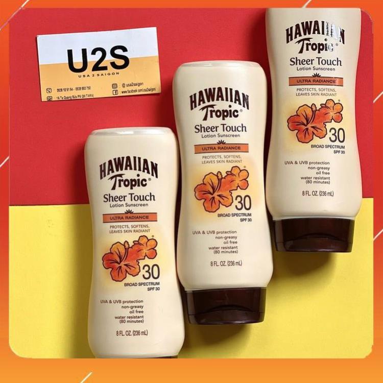 Kem chống nắng toàn thân Lotion Hawaiian Tropic Sheer Touch SPF 30-50