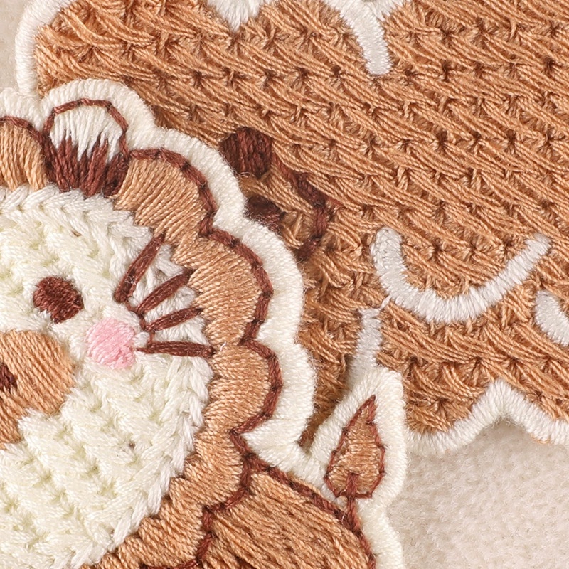 Miếng Dán Ủi Thêu Họa Tiết Hoạt Hình Động Vật Dễ Thương Dùng Trang Trí Quần Áo DIY