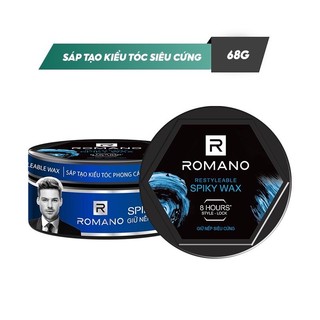 Wax Vuốt Tóc - Sáp Tạo Kiểu Tóc Romano 68g (Các Loại)