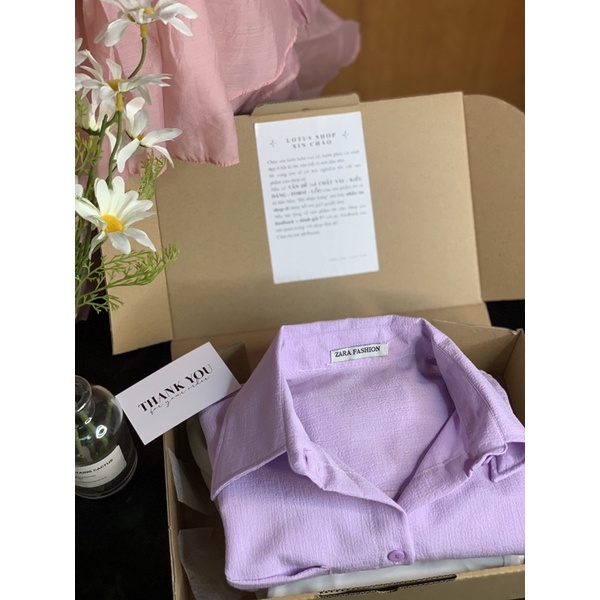 Set áo sơ mi xanh thắt nơ hông + quần trắng mẫu chị Linh Ngọc Đàm