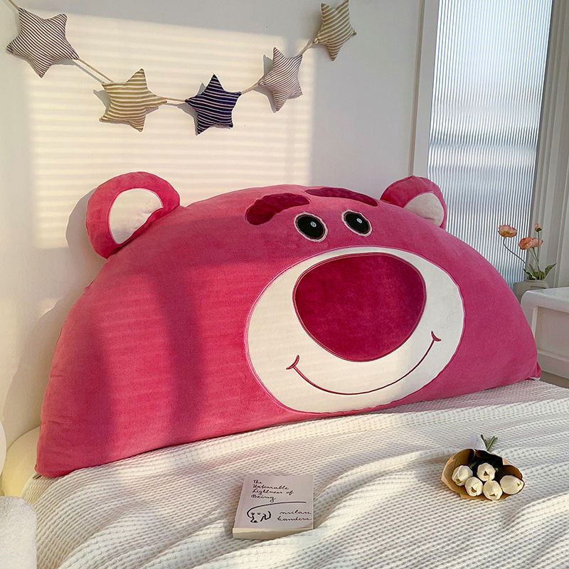 Disney Strawberry Bear Gối đầu giường dễ thương,Tựa lưng lớn Phong cách công chúa mẫu mới 2023