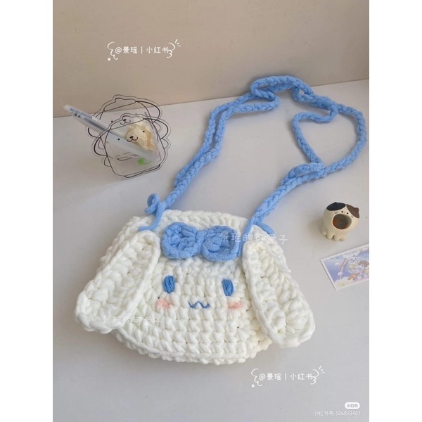 Túi thỏ len handmade