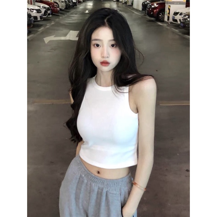 Áo ba lỗ sát nách croptop nữ CANA ôm body, chất borip 100% cotton cao cấp, 6 màu trẻ trung C1