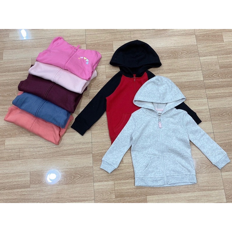 Áo khoác nỉ mỏng xuất dư xịn cho bé gái 1-5t