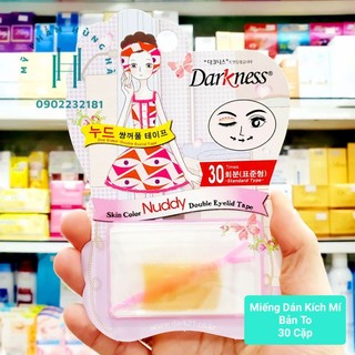 Kích mí mắt Darkness, miếng dán mí mắt bản to 30 cặp