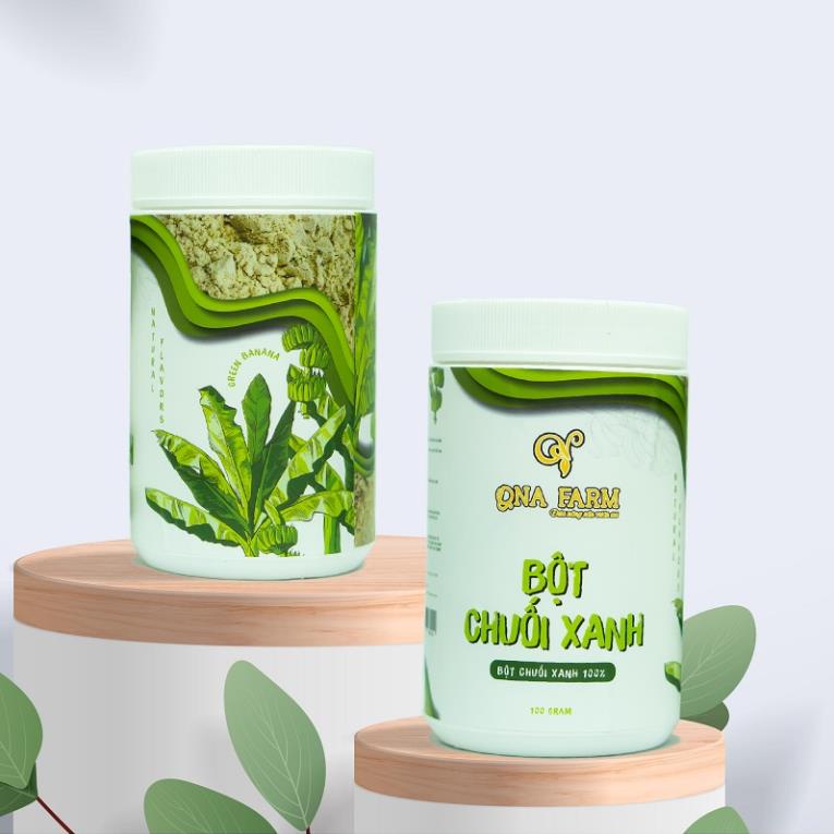 Bột chuối xanh 500g nguyên chất giàu TINH BỘT KHÁNG, hỗ trợ ăn kiêng, giảm cân, tiểu đường QNA FRAM