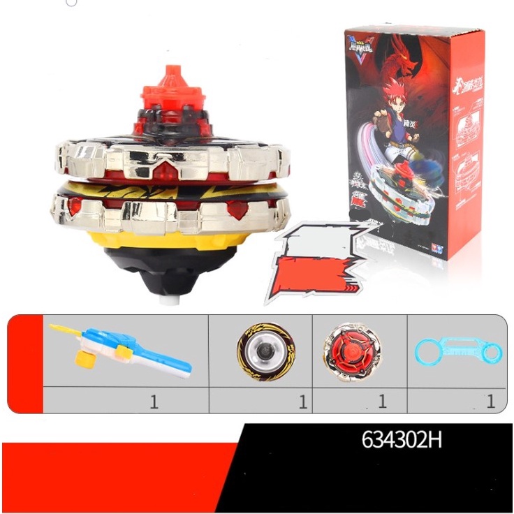 Đồ chơi Đại Chiến Vô Cực Infinity Nado 5 (chính hãng Auldey) - Thần Rồng Vuốt Lửa (dòng hợp thể gia 
