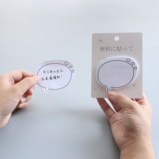 Giấy note mini trắng 30 trang sticker ghi chú nhanh.