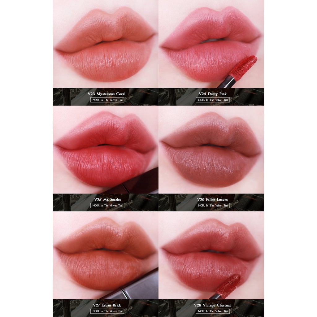 Combo 2 Son Thỏi Lì Merzy Academia Cotton Lipstick 1,8g + [Ver Noir] Son Kem Lì Merzy The First Velvet Tint 4.5g