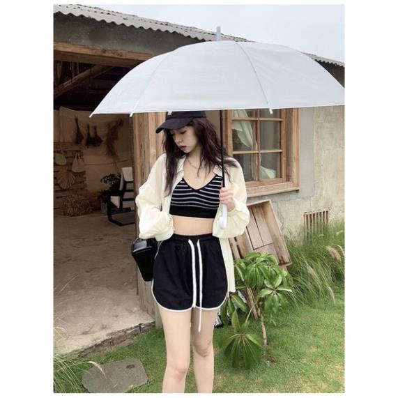 Áo Bra Kẻ Nữ Softie Dây Kép Dáng Lửng Có Đệm Ngực Trend Mới 598