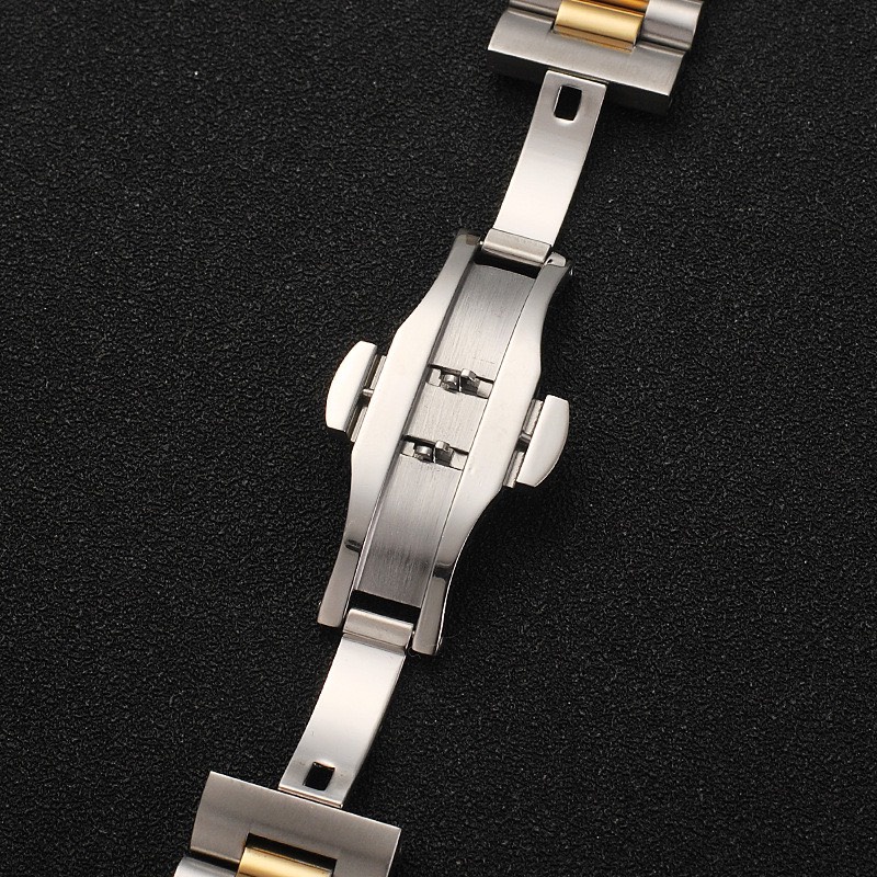 Dây Đồng Hồ Inox 3 Mắt Khoá Bướm Cao Cấp Size 18mm 19mm 20mm 21mm 22mm