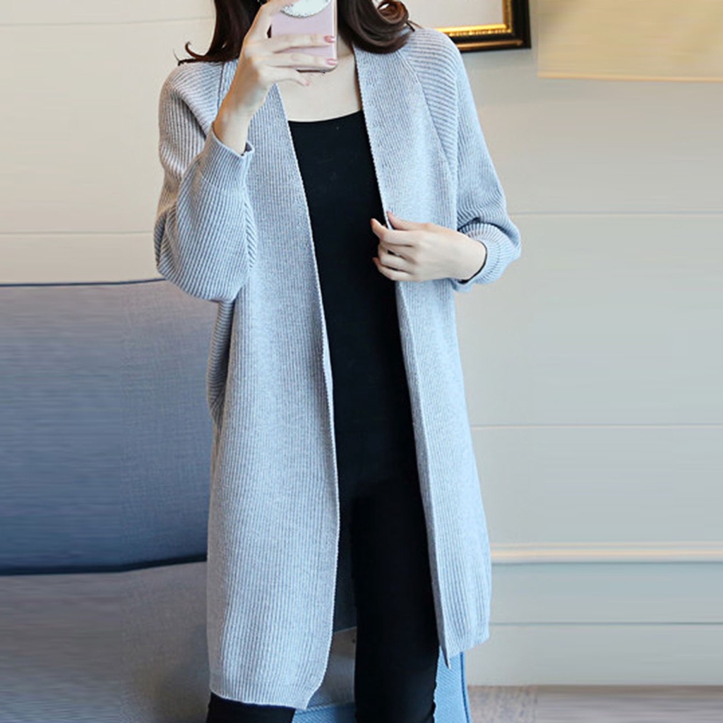 Áo Khoác Cardigan Cánh Dơi Màu Sắc Tinh Khiết Cho Nữ