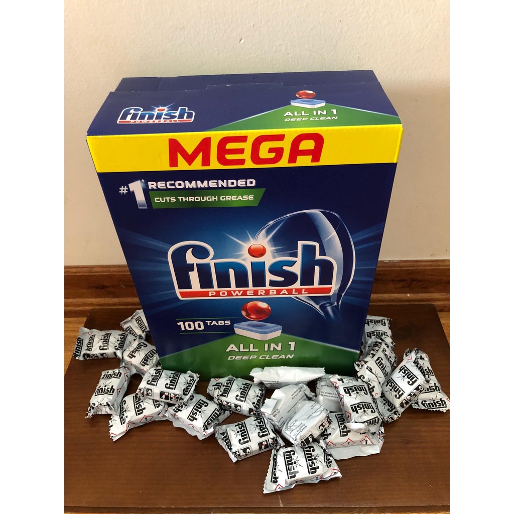 Viên rửa bát Finish 110 viên + tinh dầu khử mùi hôi tanh Finish - Hanoimart