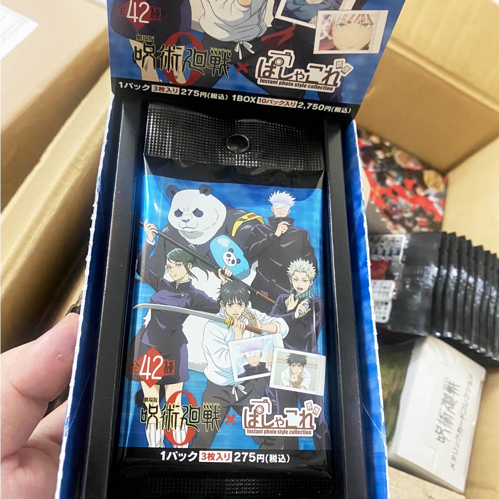 Pack thẻ card nhân phẩm Jujutsu Kaisen Metal Bandai vol 0 Pola Clear