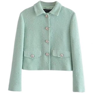 Áo dạ zara xanh mint