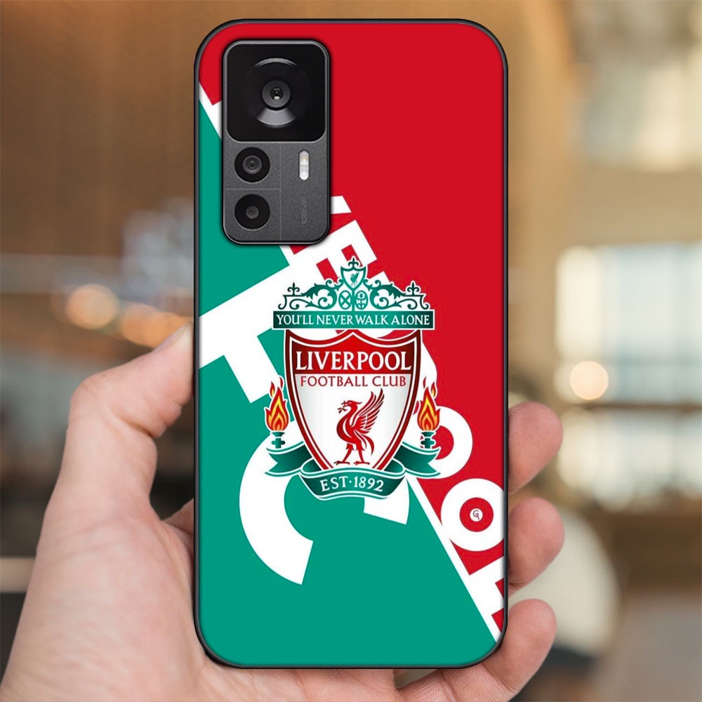 Ốp lưng Xiaomi 12T Pro viền đen in hình Liverpool FC