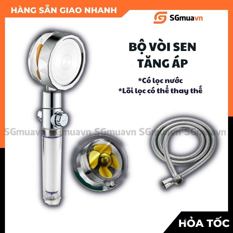 Vòi sen tăng áp có lọc nước thế hệ mới