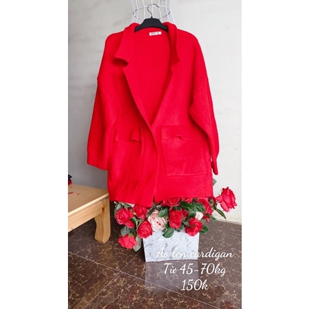 Áo khoác len kiểu cardigan