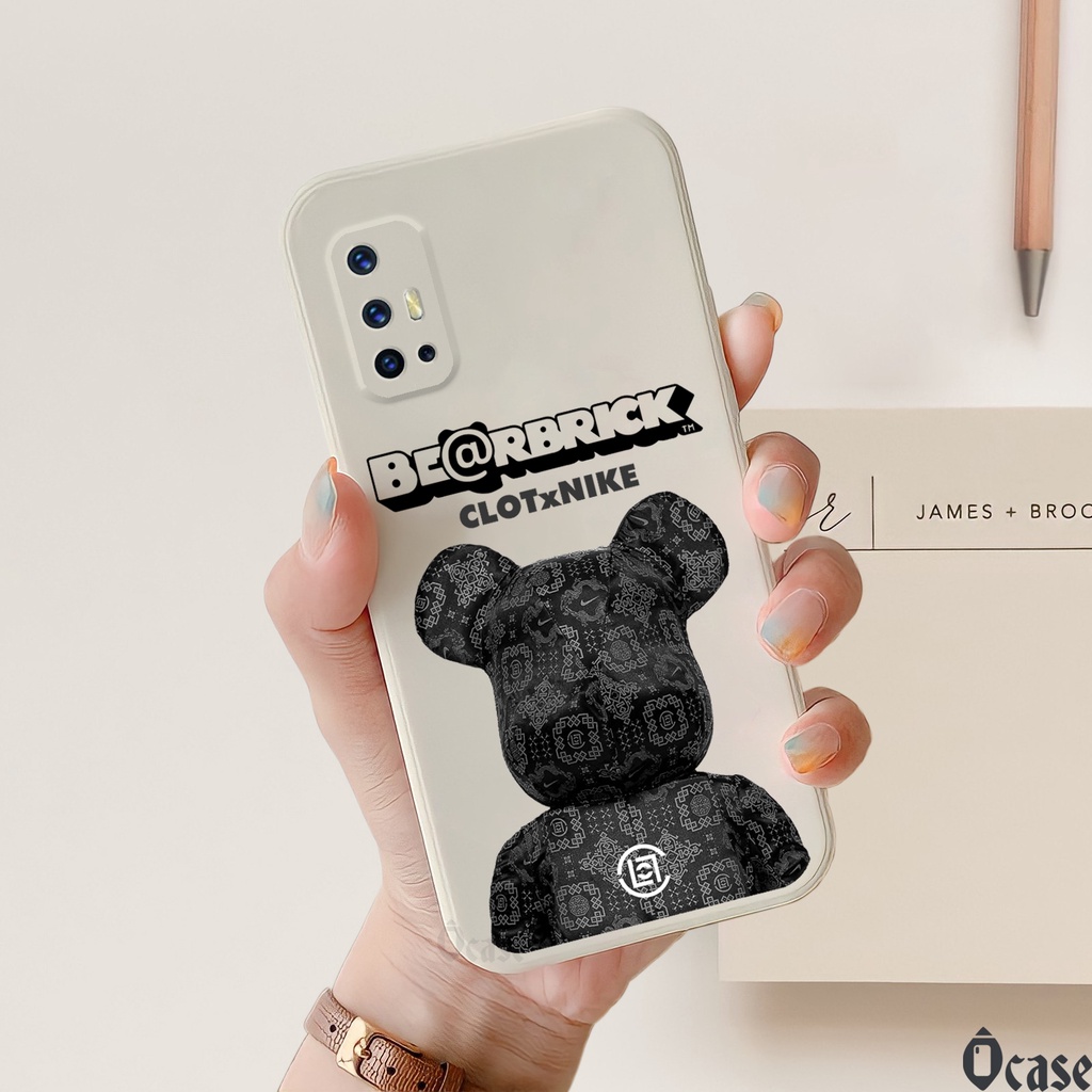 Ốp lưng Vivo V17 / V17 Pro / V19 Neo in hình gấu  cạnh viền vuông có bảo vệ camera