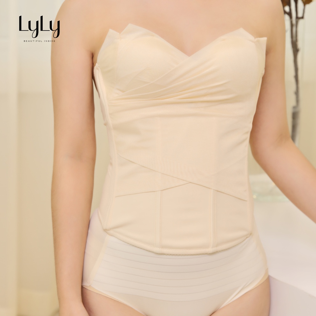 Áo Corset voan Lyly AL208 áo lót ren định hình ngực thiết kế quyến rũ cho thân hình thon gọn