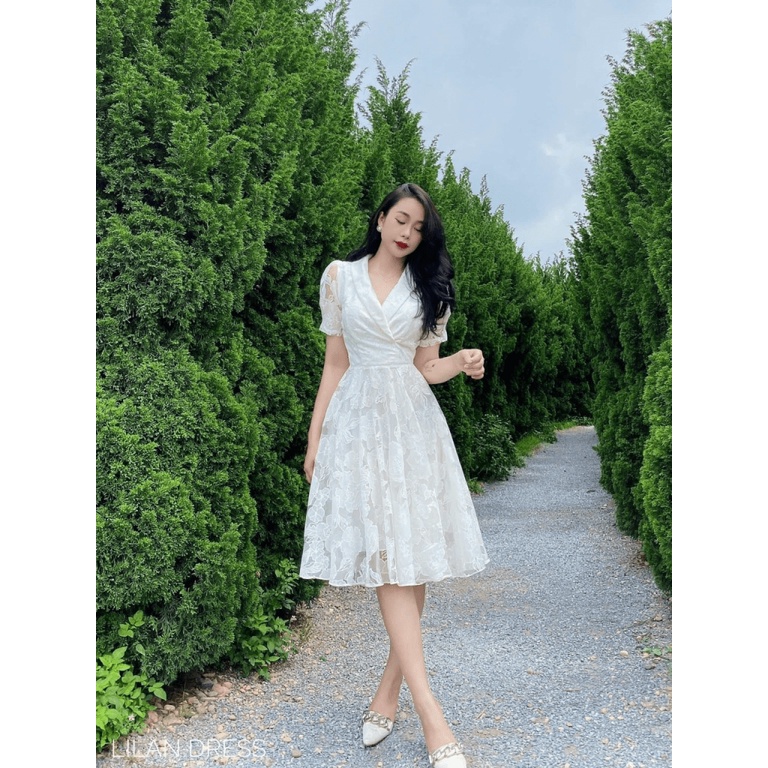 ĐẦM LEN REN ĐẦM TRẮNG ĐƠN GIẢN NHƯNG ĐẦY NÉT CUỐN HÚT RIÊNG UP shop valentina