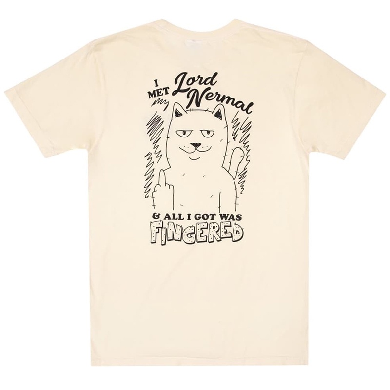 Ripndip Áo Thun Tay Ngắn In Hình Chú Mèo Vui Nhộn Cho Cặp Đôi