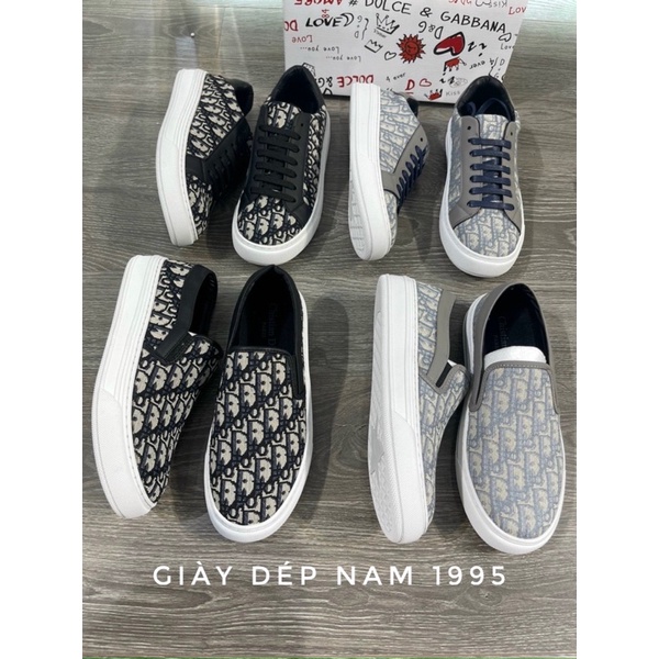 Giày dior nam buộc dây , Giày slipon lười nam quảng châu hàng xịn , Sneaker cao cấp