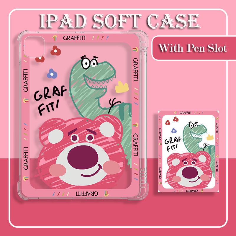Ốp Máy Tính Bảng Có Khay Đựng Bút Cho iPad 9th 8th 7th iPad Air 5 Air 2 Air3 Air4 9.7 iPad 9 7 gen8 gen9 Air3 Air4 Mini 1 2 3 4 5 6
