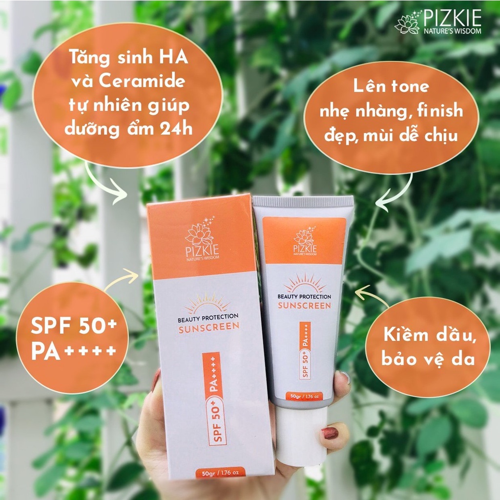 Kem Chống Nắng PIZKIE BEAUTY PROTECTION SUNSCREEN 50gr