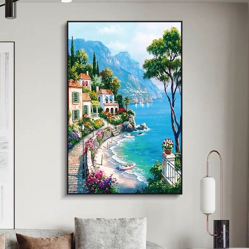 D1 Tranh Treo Tường Phòng Khách phong cảnh Hoạ Tiết Hoa Sơn Dầu Treo Phòng Khách Ngủ Nhà Nghỉ Đại Sảnh Khách sạn