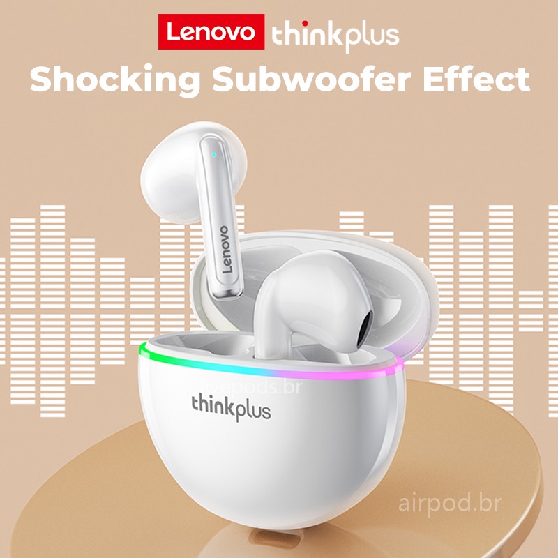 Tai Nghe Bluetooth 5.2 Không Dây TWS Có Đèn LED Và Micro Chất Lượng Cao Cho Lenovo XT97