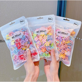 Set 10 dây thun cột tóc co giãn cho bé gái