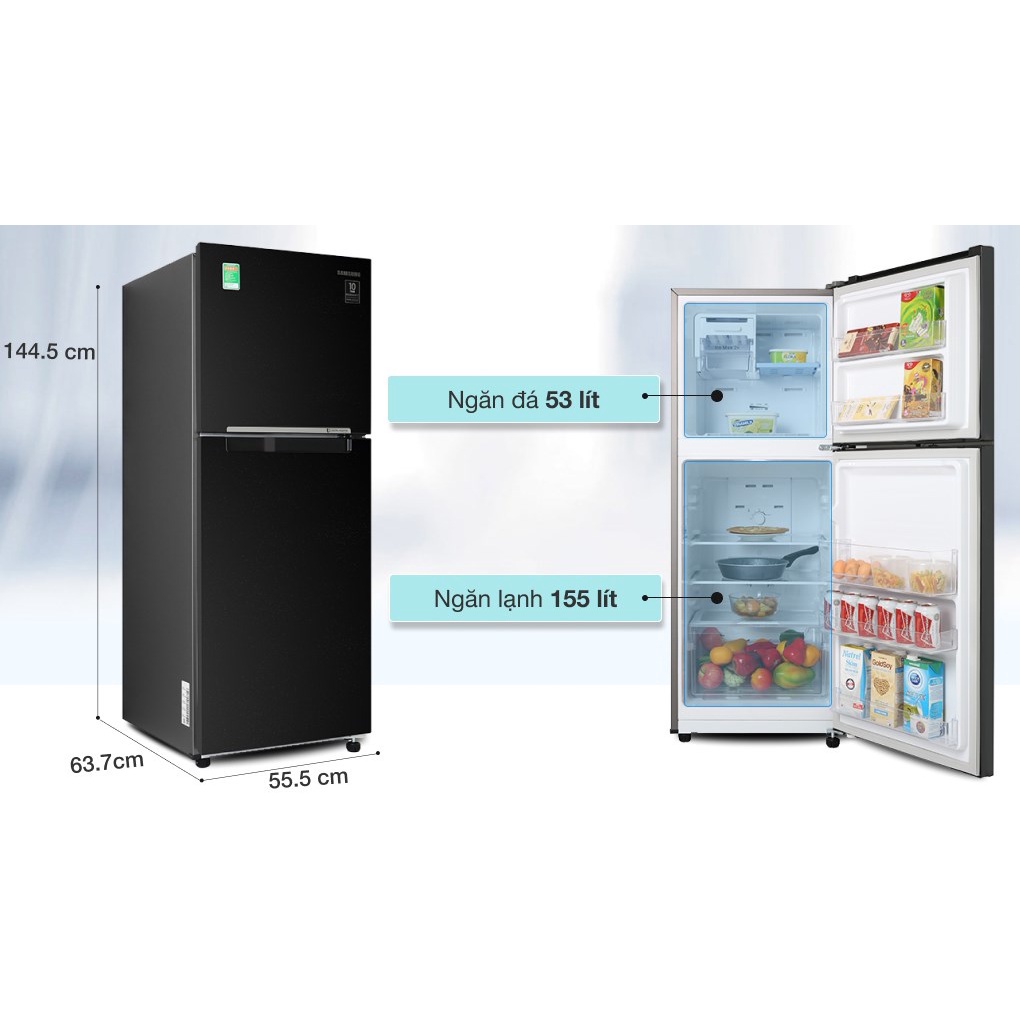 Tủ lạnh Samsung Inverter 208 lít RT20HAR8DBU/SV / 236L RT22M4032BU/SV - Hàng chính hãng