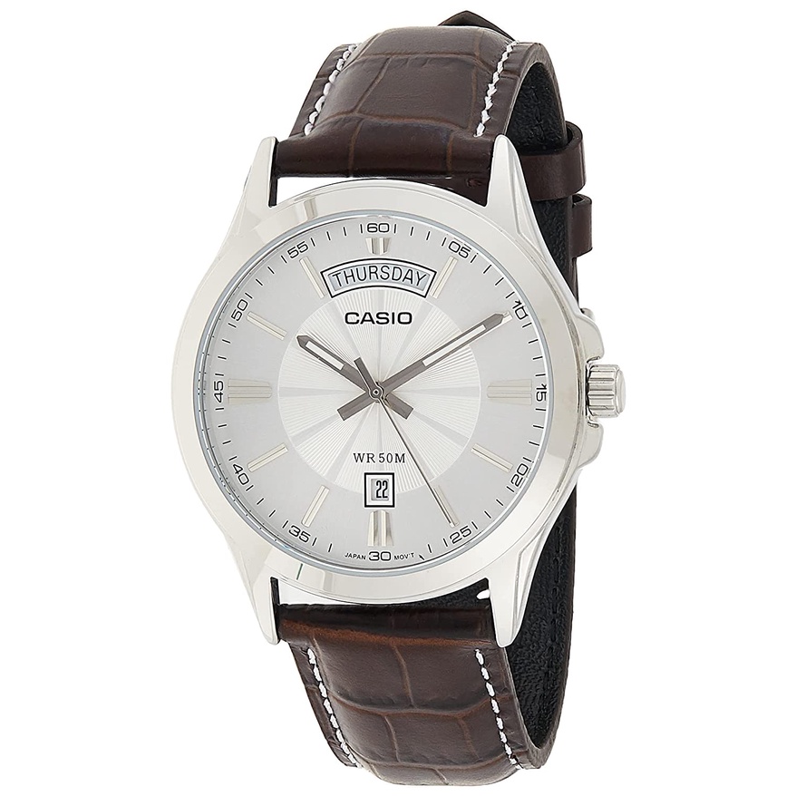 Đồng Hồ Casio MTP-1381L-7AVDF | Nam | Dây Da | 3 Kim | Chống Nước WR50M