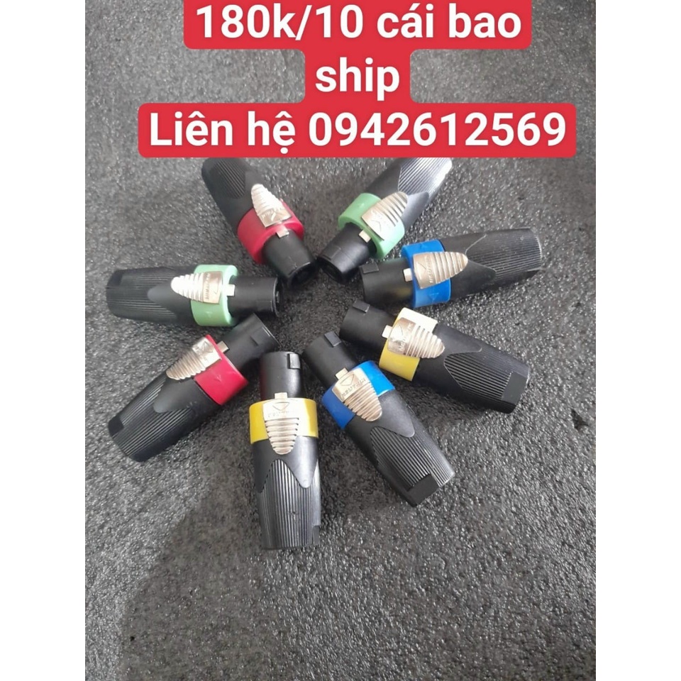 Jack cắm loa speakon neutrick xịn loại 15k/1 cái