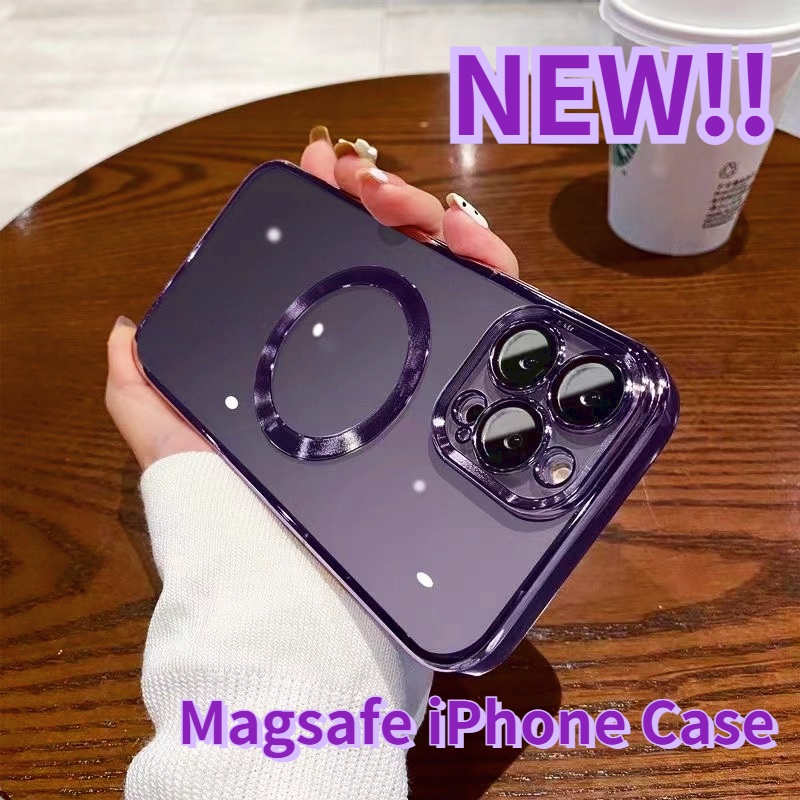 Ốp Điện Thoại iPhone 14 14 13 pro max 11 12 pro max 14 Plus 11 pro max Nam Châm 6D Sang Trọng Màu Tím