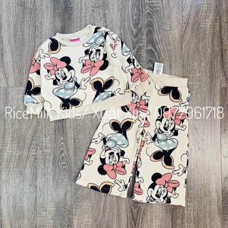 B74- BỘ NỈ MICKY BE QUẦN LOE